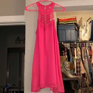 Lace high neck dress altard state